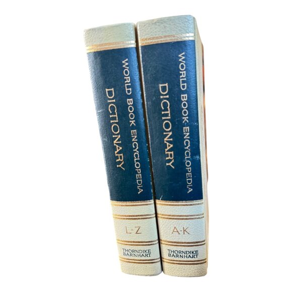 Vintage World Book Encyclopedia Dictionary Set A-K & L-Z Thorndike Barnhart 1963 - Picture 8 of 11